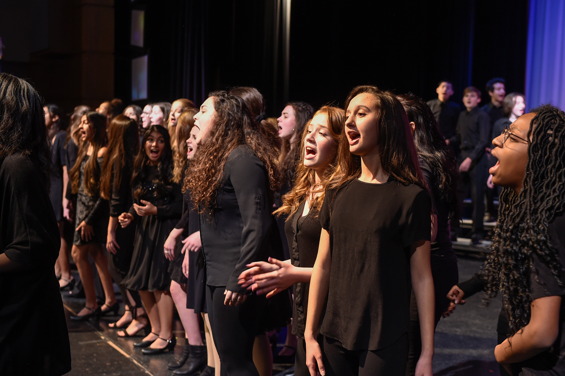 Clark HS Choir during finale performance. 